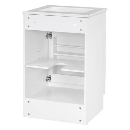 Bathroom Vanity With Sink, Cabinet With Adjustable Shelf