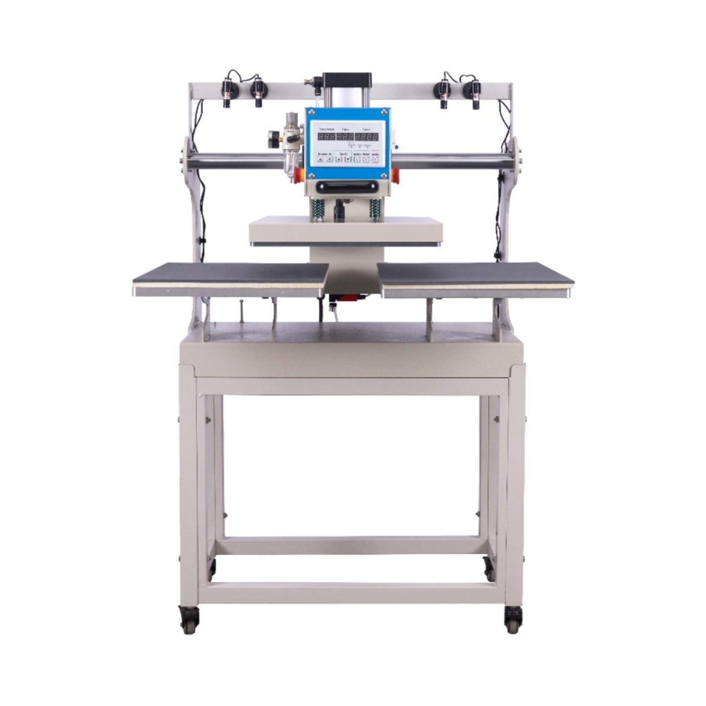 [16X24-Inch] Pneumatic Sliding Dual-Platen Hot Press Machine With Infrared Positioning And Air Compressor (SAK46729)
