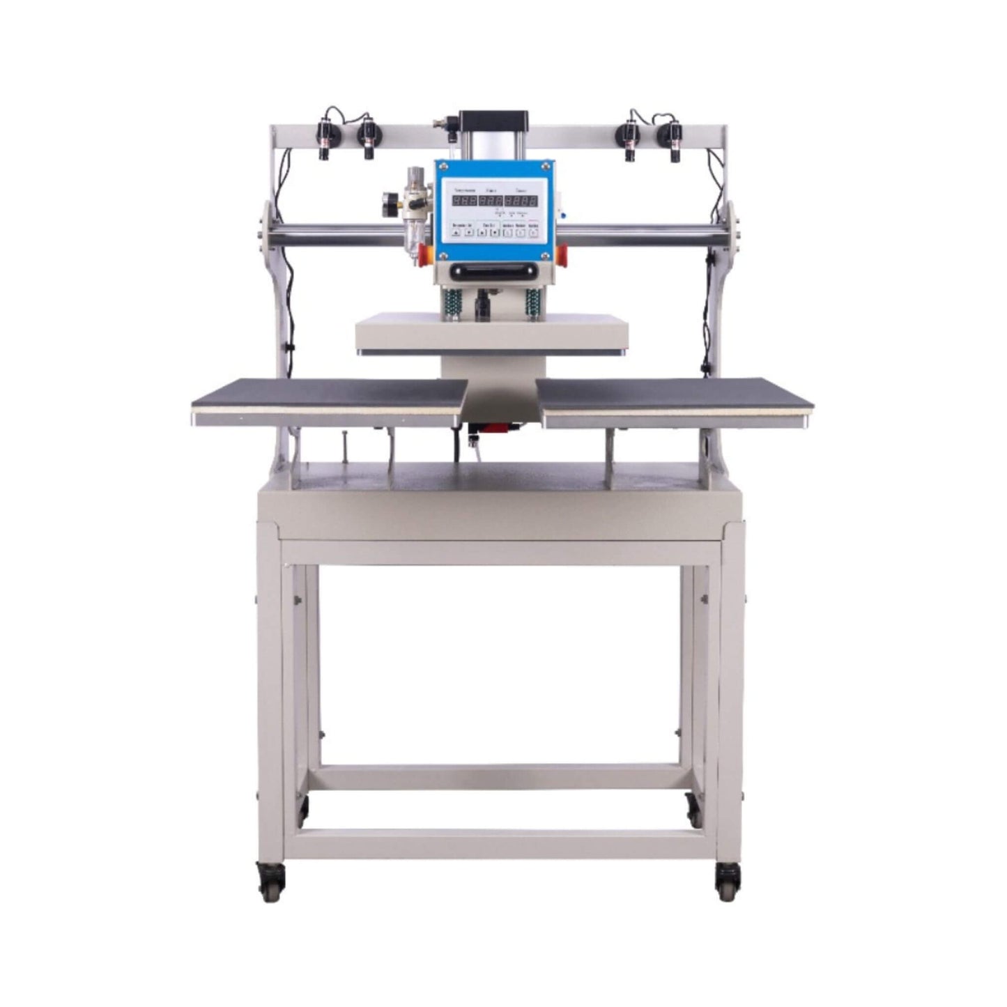 [16X24-Inch] Pneumatic Up Sliding Dual Platen Heat Press Machine With Infrared Positioning (SAK96724)