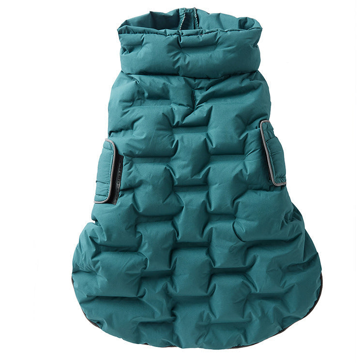 Water- And Wind-Resistant Velcro Jacket For Medium To Large Dogs