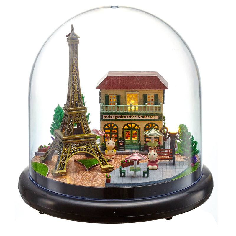 DIY hut hand-assembled transparent cover mold