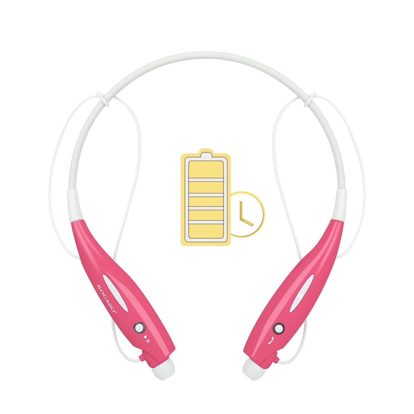 KOCASO Wireless Sports Stereo Hands Free Headset for Phone and Tablet