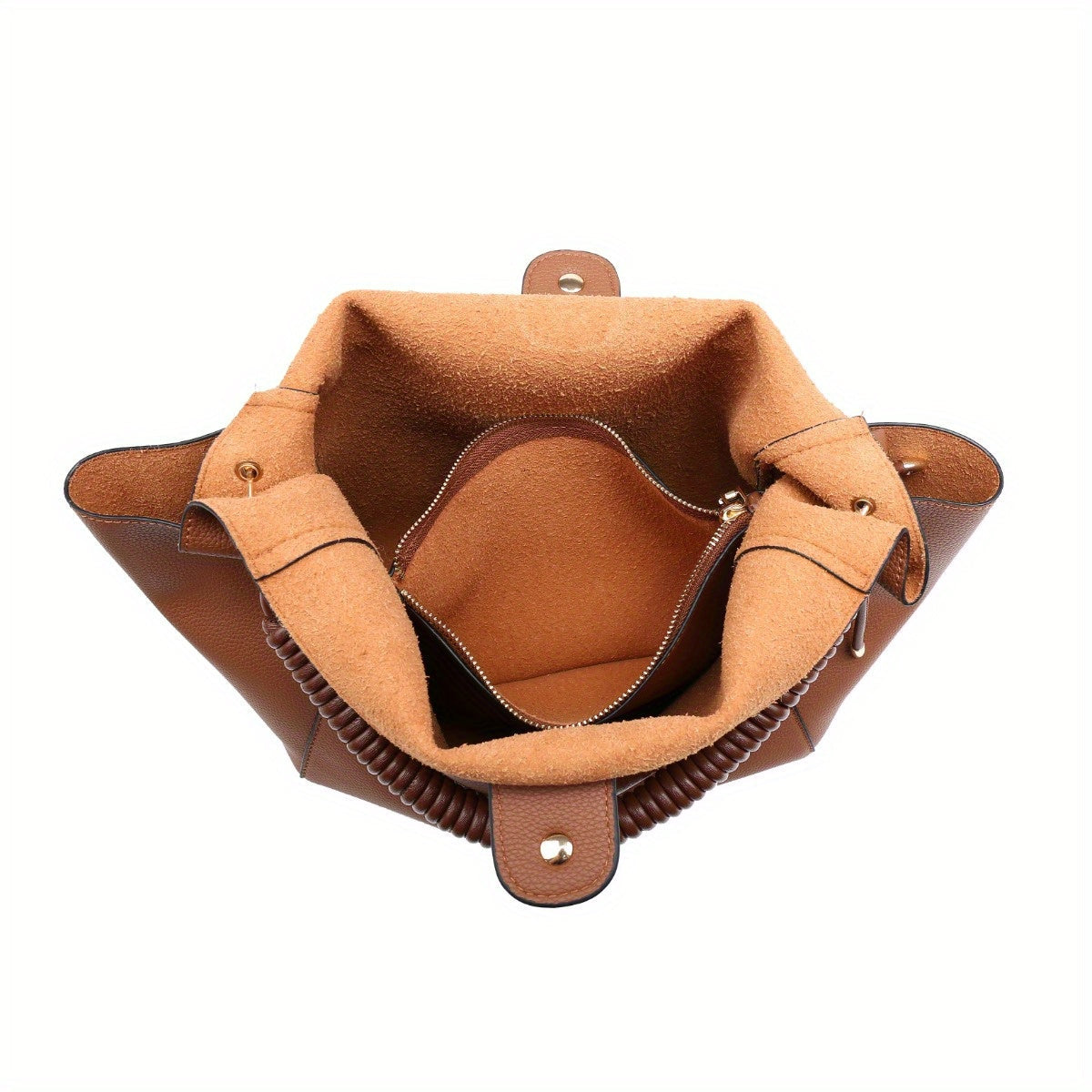 Soft Hobo Bag Unique Braided Woven Handle
