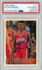 Graded 1996 Topps Allen Iverson #171 Rookie RC Basketball Card PSA 8 Auto Grade Near Mint