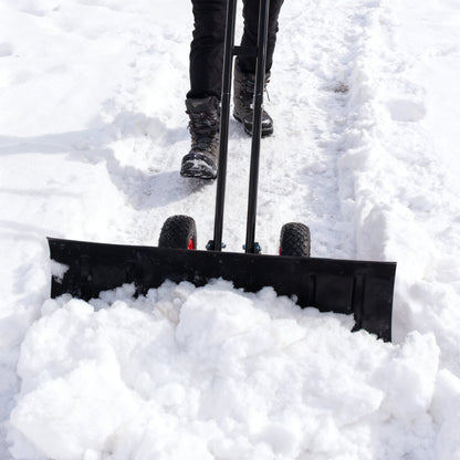 30" Heavy Duty Snow Shovel with Wheels
