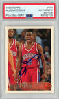 Graded 1996 Topps Allen Iverson #171 Rookie RC Basketball Card PSA 9 Auto Grade Mint