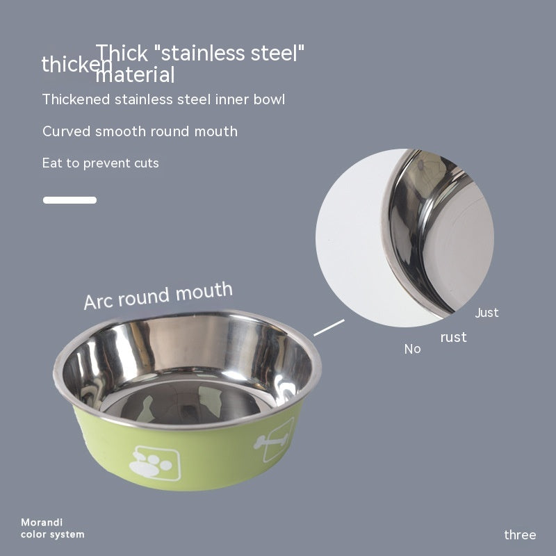 Stainless Steel Rice Bowl Dog Basin