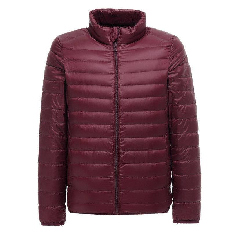 Lightweight Down Jacket Men's Stand Collar Plus Size