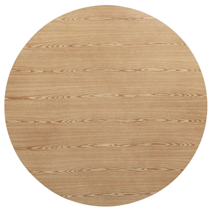 Andrews 5-piece Round Counter Dining Set Light Ash and White