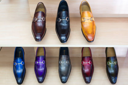 Carrucci Calfskin Loafer - Red