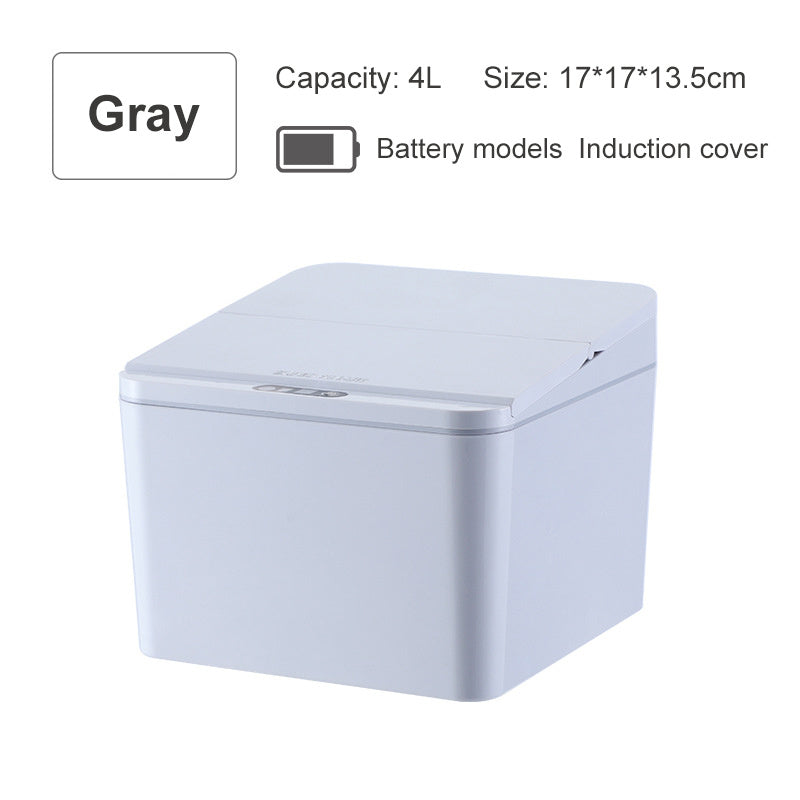 Intelligent induction electric trash bin storage box