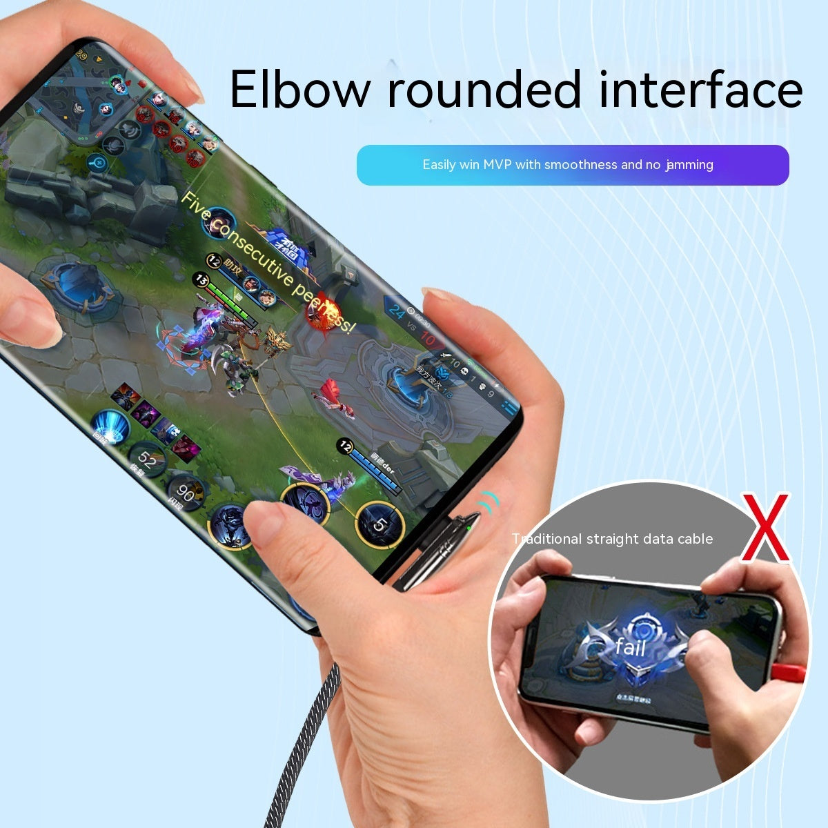 Mobile Phone Charging Cable Elbow Mobile Game