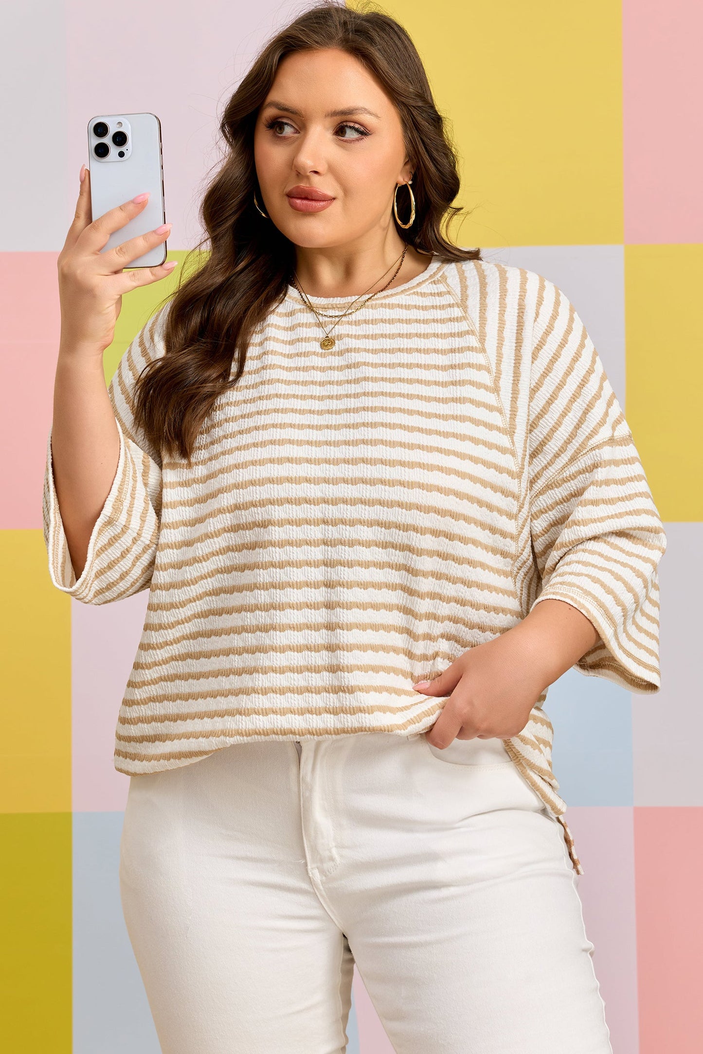 Liv Detail Half Sleeve PLUS Top