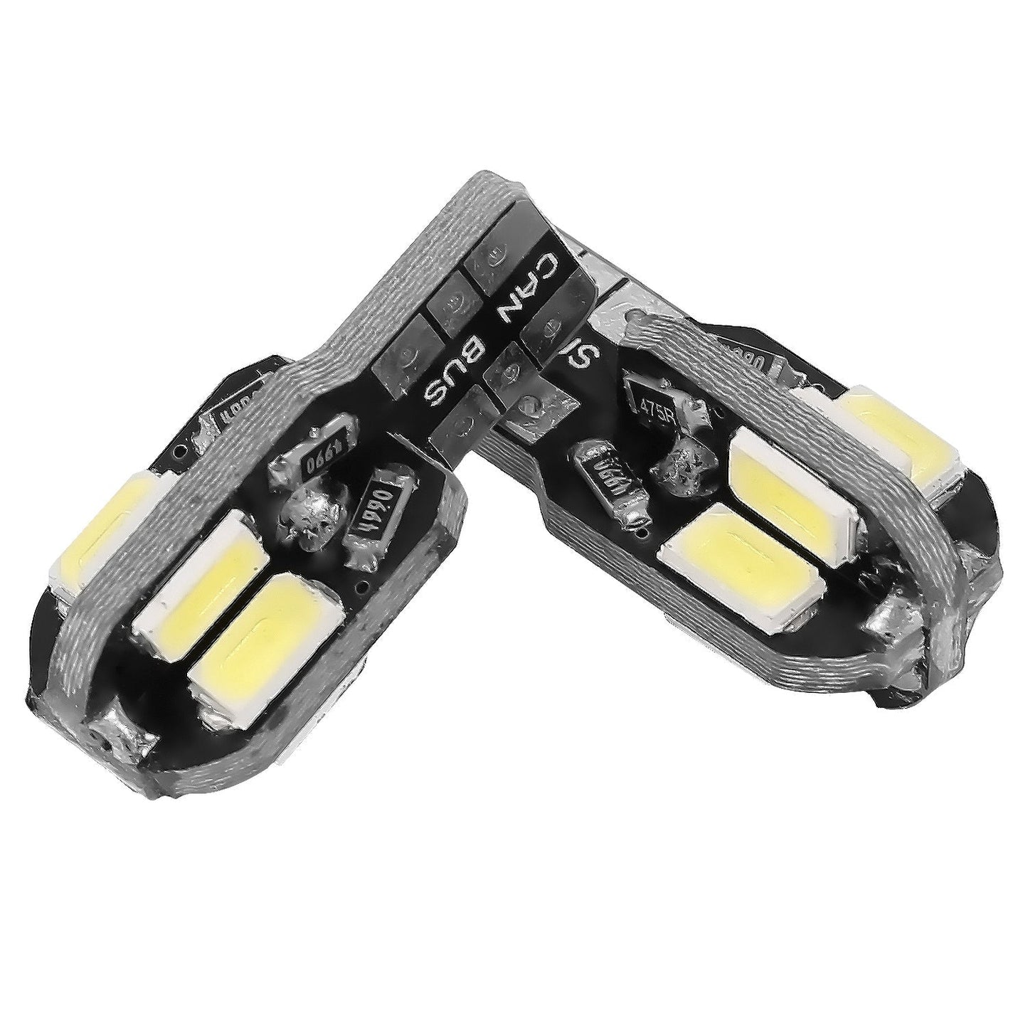 20Pcs T10 SMD5730 LED Light Bulbs 6000K Wedge Light Lamps Dome Map License Plate Car Interior Festoon Lights Kits