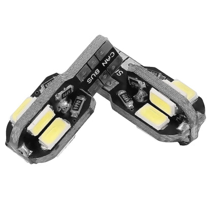 20Pcs T10 SMD5730 LED Light Bulbs 6000K Wedge Light Lamps Dome Map License Plate Car Interior Festoon Lights Kits