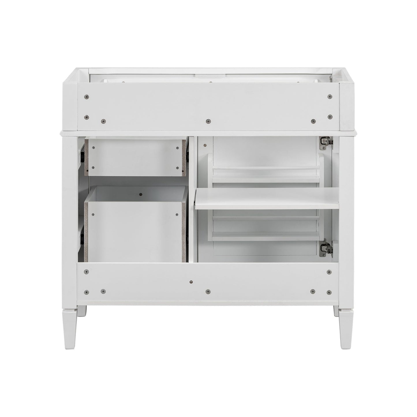 Bathroom Vanity With 2 Drawers And Tip-Out Drawer, Storage Cabinet