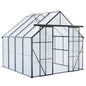 Double Door Polycarbonate house Raised Base And Anchor Aluminum Heavy Duty Walk In houses For Outdoor Backyard In All Season