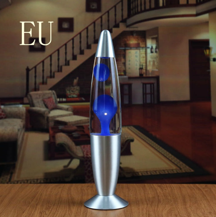 COOL RED Metal Bottom Wax Volcano Lava Lamp