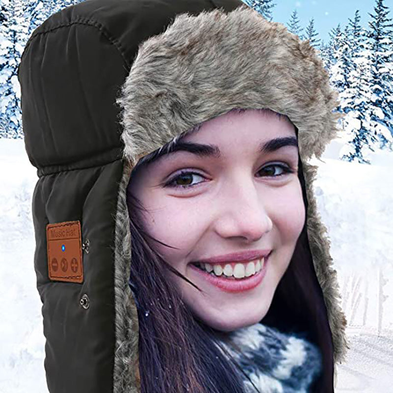 Thick bluetooth music cap