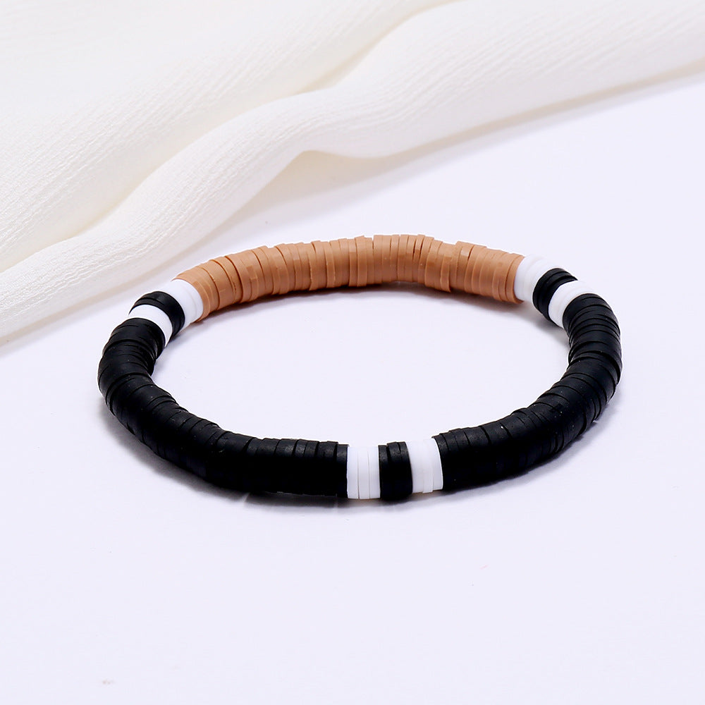 Bohemian Colorful Clay Bracelets