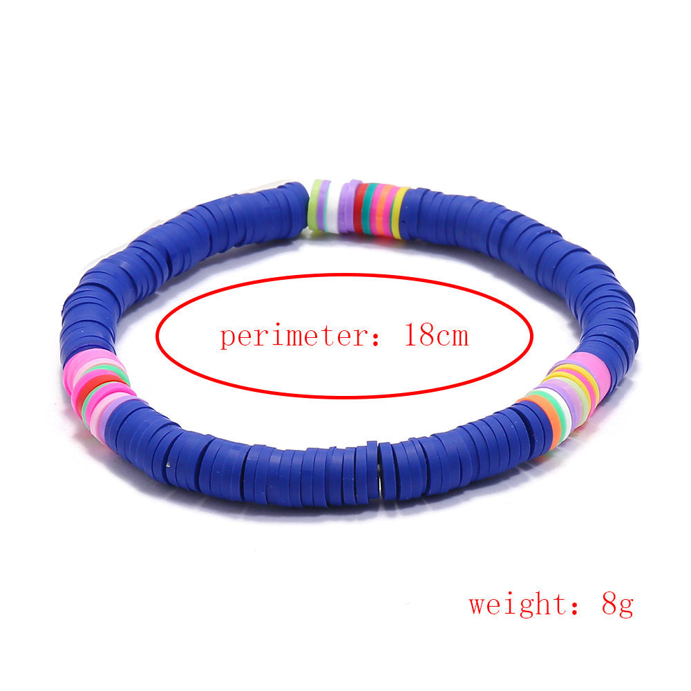 Bohemian Colorful Clay Bracelets