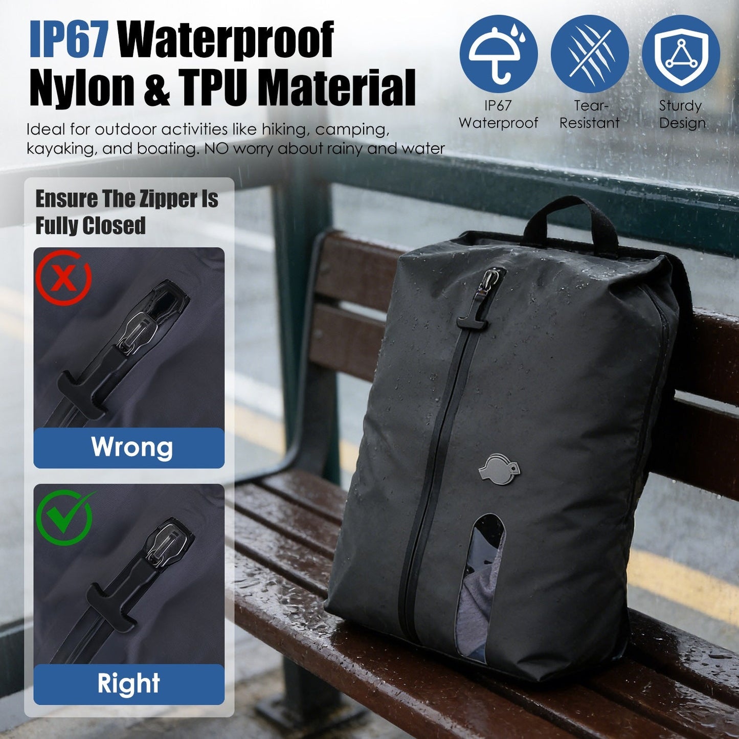 17L Vacuum Storage Bags with Rechargeable Pump (2-Pack)