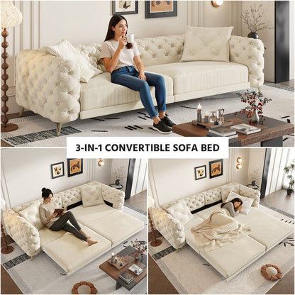 3-In-1 Convertible Sleeper Sofa