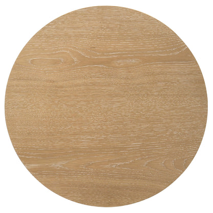 Ottowa 2-piece Round Wood Coffee Table Set Light Oak