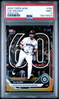 Graded 2025 Topps Now Cal Raleigh #765 Gold Foil /50 Baseball Card PSA 9 Mint