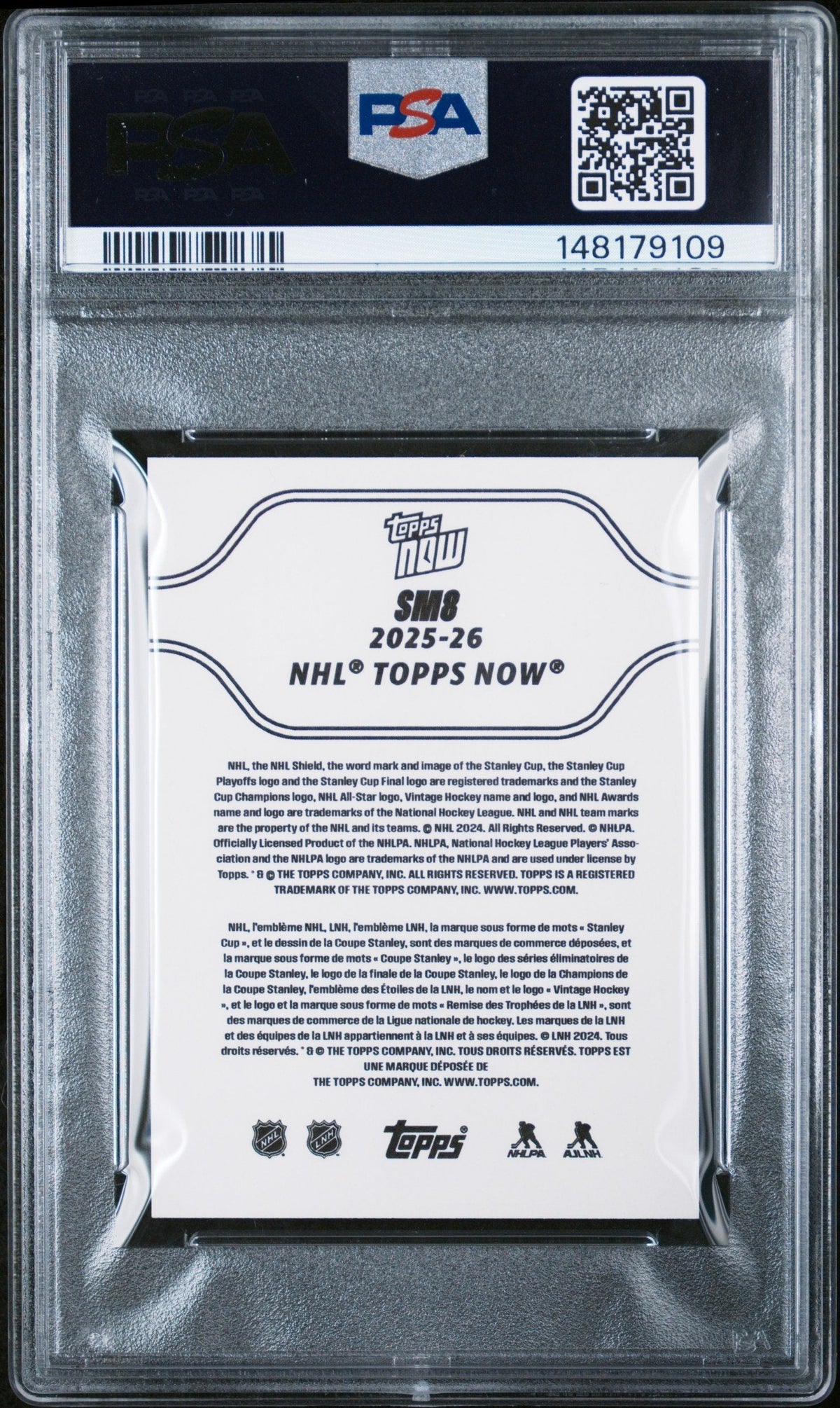Graded 2025 Topps Now Matthew Schaefer #SM8 Signature Moments Rookie RC Hockey Card PSA 10 Gem Mint