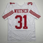 Autographed/Signed Donte Whitner San Francisco White Football Jersey Beckett BAS COA