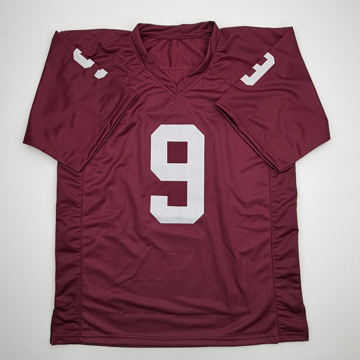 Autographed/Signed Kenneth Murray Jr. Oklahoma Maroon College Football Jersey Beckett BAS COA