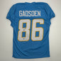 Autographed/Signed Oronde Gadsden Los Angeles San Diego Powder Blue Pro Cut Football Jersey Beckett BAS COA