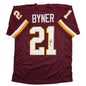 Autographed/Signed Earnest Byner Washington Maroon Football Jersey JSA COA
