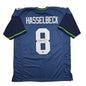 Autographed/Signed Matt Hasselbeck Seattle Blue Football Jersey Beckett BAS COA