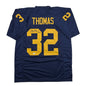 Autographed/Signed Anthony Thomas Michigan Blue College Football Jersey JSA COA