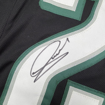 Autographed/Signed Andrew Mukuba Philadelphia Black Pro Cut Football Jersey JSA COA