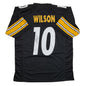 Autographed/Signed Roman Wilson Pittsburgh Black Football Jersey Beckett BAS COA