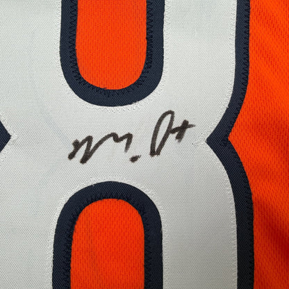 Autographed/Signed Montez Sweat Chicago Orange Pro Cut Football Jersey JSA COA