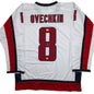 Autographed/Signed Alexander Alex Ovechkin Washington White Hockey Jersey Beckett BAS COA