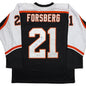 Autographed/Signed Peter Forsberg Philadelphia Black Hockey Jersey JSA COA