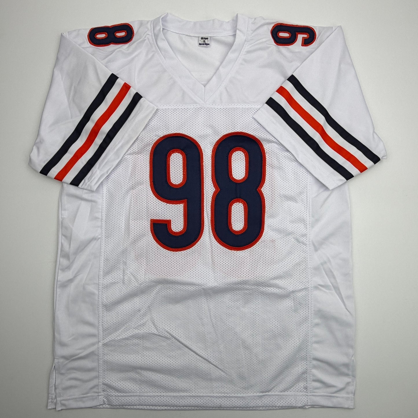 Autographed/Signed Montez Sweat Chicago White Football Jersey PSA/DNA COA