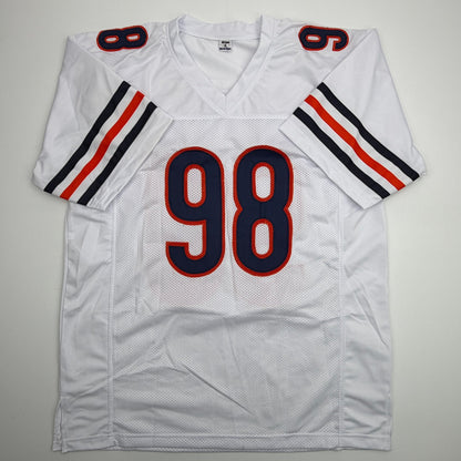 Autographed/Signed Montez Sweat Chicago White Football Jersey PSA/DNA COA