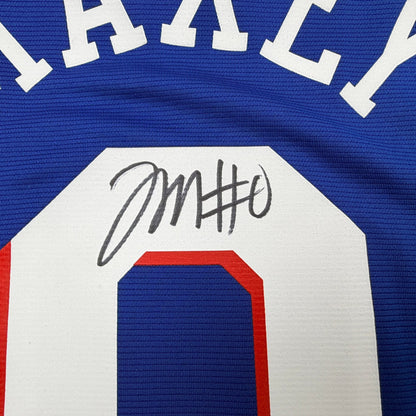 Autographed/Signed Tyrese Maxey Philadelphia 76ers Sixers Blue Authentic Basketball Jersey Fanatics COA