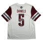 Autographed/Signed Jayden Daniels Washington Commanders White Authentic Football Jersey Fanatics COA