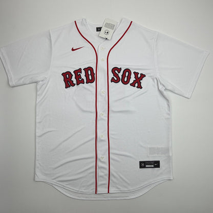 Autographed/Signed Jarren Duran Boston Red Sox White Authentic Baseball Jersey Fanatics & MLB COA