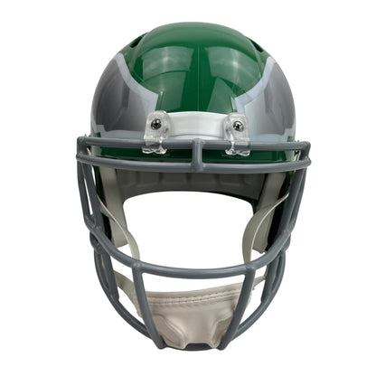 Autographed/Signed Jason Kelce Philadelphia Eagles Kelly Green Full Size Replica Football Helmet PSA/DNA COA