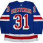 Autographed/Signed Igor Shesterkin New York Rangers Blue Authentic Hockey Jersey Fanatics COA
