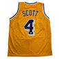 Autographed/Signed Byron Scott Los Angeles Yellow Basketball Jersey JSA COA
