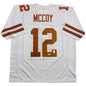 Autographed/Signed Colt McCoy Texas White College Football Jersey JSA COA